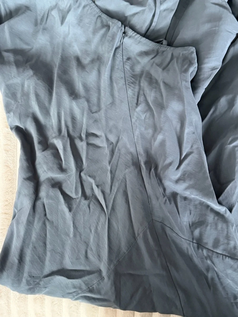 Abercrombie & Fitch Charcoal High-Neck Maxi Dress